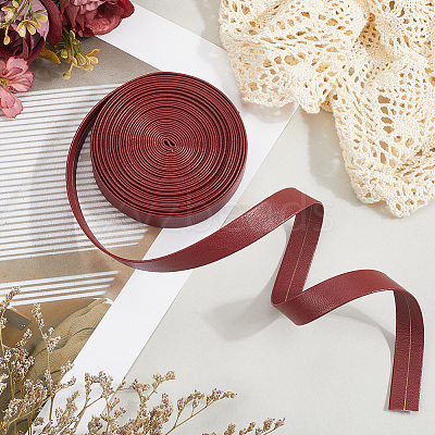 5M Folding PU Leather Flat Cord OCOR-WH20012-14C-12-1
