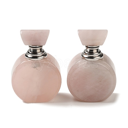 Natural Rose Quartz Dropper Perfume Bottles DJEW-H010-04P-02-1