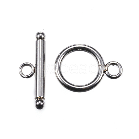 304 Stainless Steel Toggle Clasps STAS-F040-41-P-1