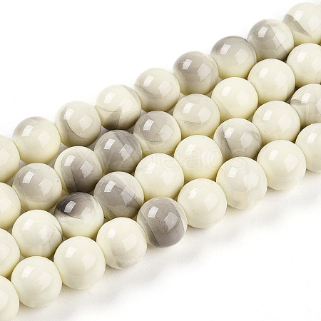 Baking Paint Glass Beads X1-DGLA-N013-10mm-02-1