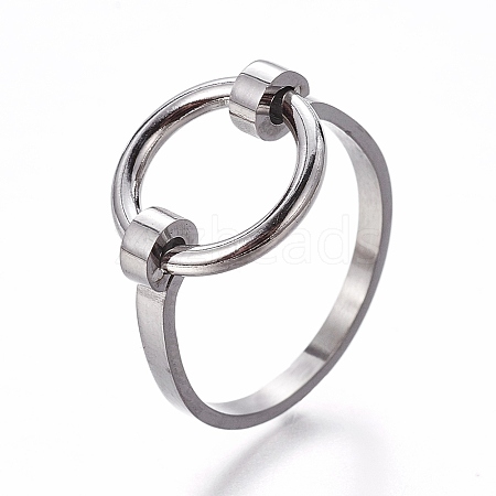 304 Stainless Steel Finger Rings RJEW-E158-08P-18mm-1