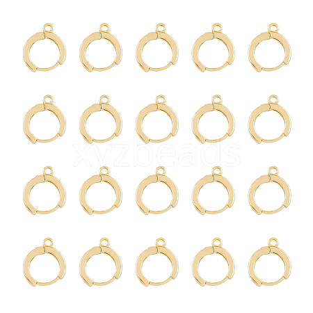 DICOSMETIC 20Pcs Brass Hoop Earrings KK-DC0002-99-1