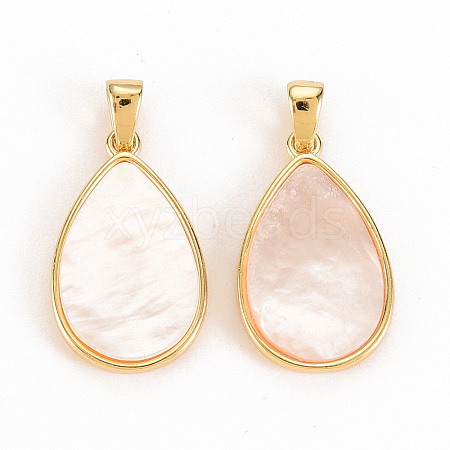 Natural Shell Pendants X-KK-S356-301-NF-1