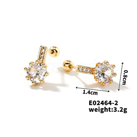 Exquisite Brass Ear Plug Gauges with Zirconia IF4519-2-1