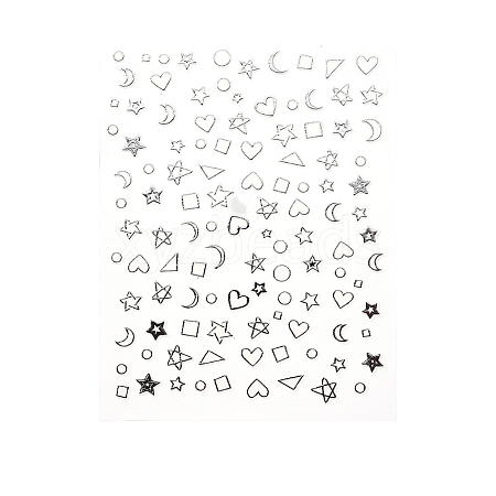 Metal Nail Decals Stickers MRMJ-R088-34-318-01-1