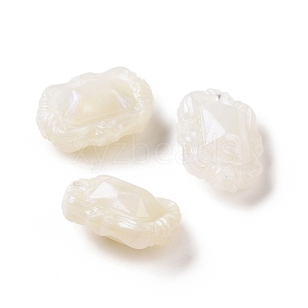 Opaque Acrylic Beads OACR-E015-07H-1