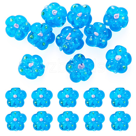 10Pcs Handmade Lampwork Beads LAMP-TADJ0001-01G-1