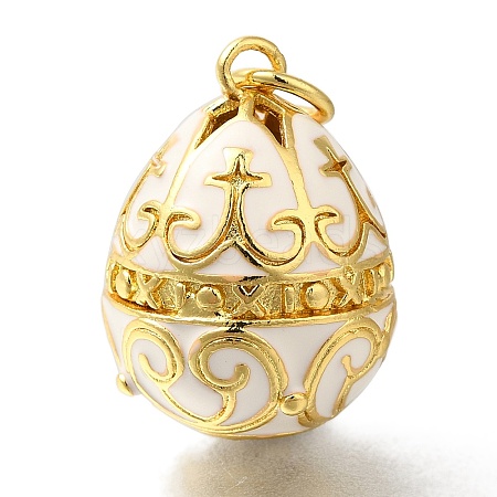 Brass Enamel Pendants KK-K389-049G-01-1