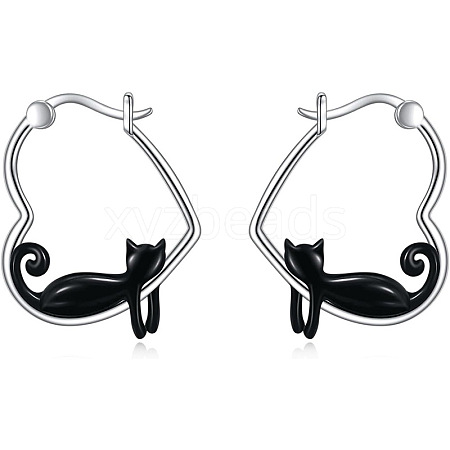 Zinc Alloy Enamel Hoop Earrings FS-WGF523B-01-1