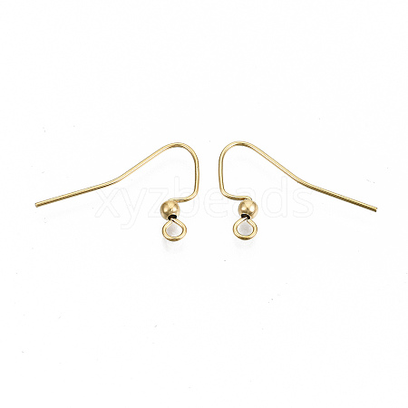 304 Stainless Steel Earring Hooks STAS-S111-010G-NR-1