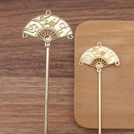 Ancient Style Alloy Hair Stick Finding PW-WGFFA7F-04-1