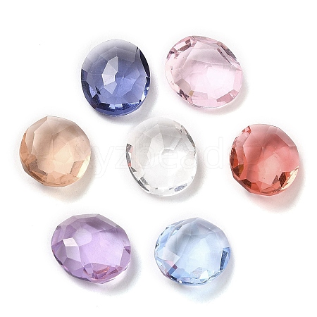 Pointed Back Glass Rhinestone Cabochons GLAA-B012-57-1