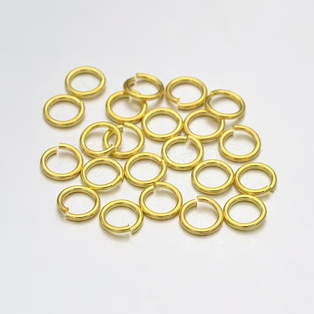 Brass Open Jump Rings KK-E647-17G-3mm-1