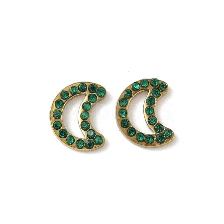 304 Stainless Steel Rhinestone Cabochons STAS-A057-04G-F01-1