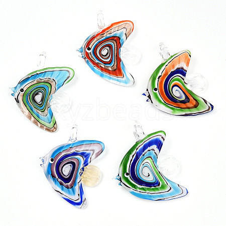 Handmade Lampwork Big Pendants LAMP-T023-06-1