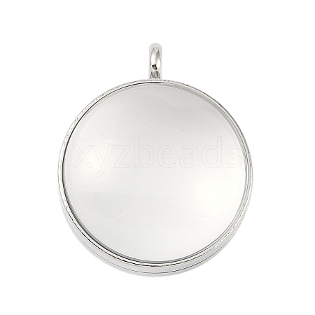 304 Stainless Stee Locket Pendants STAS-S132-15P-02-1