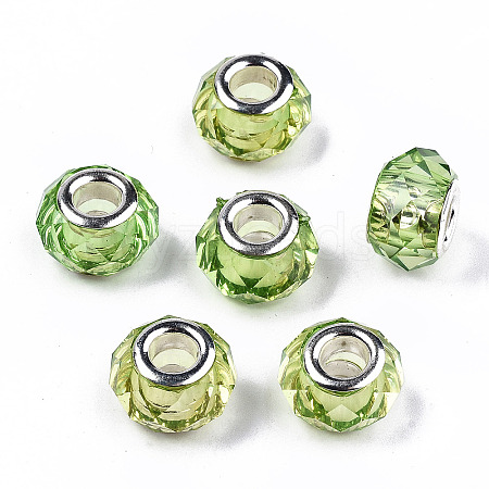 Transparent Resin European Beads RPDL-T003-003-B07-1