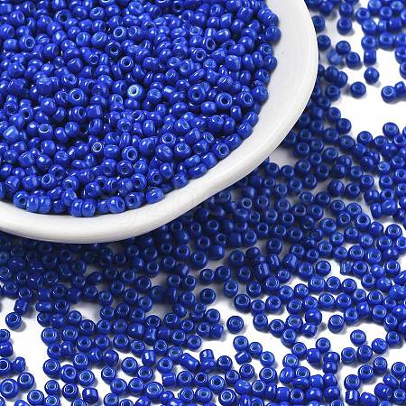 Baking Paint Glass Seed Beads SEED-S001-01-1