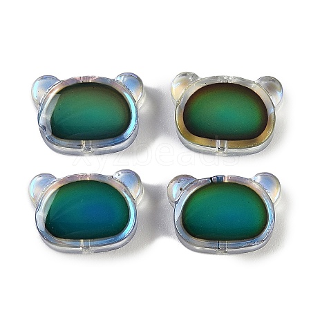 Two Tone Glass Beads GLAA-Z007-09A-1