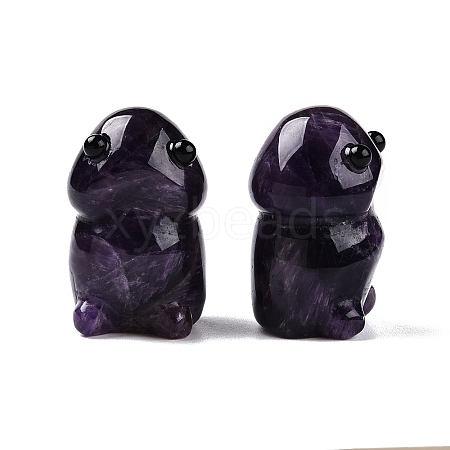 Natural Amethyst Monster Figurines DJEW-N003-01B-1