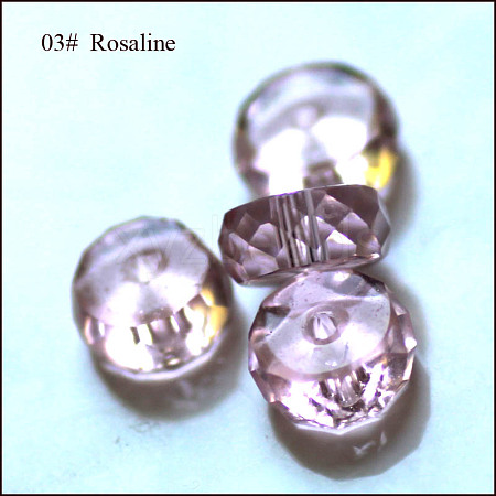 Imitation Austrian Crystal Beads SWAR-F078-4x8mm-03-1