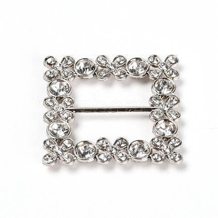 Square Alloy Buckles JEWB-WH0014-10B-1
