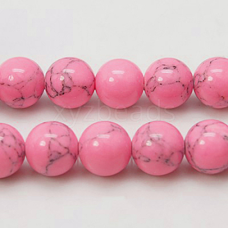 Synthetic Turquoise Beads Strands TURQ-H038-10mm-XXS08-1