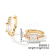 French Style Romantic Brass Hoop Earrings RM2413-1-1