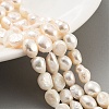 Natural Cultured Freshwater Pearl Beads Strands PEAR-P062-28B-2