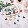 Craftdady 9 Sets 9 Colors Alloy Enamel Pendants ENAM-CD0001-11-4