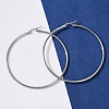 Tarnish Resistant 304 Stainless Steel Big Hoop Earrings EJEW-F105-02P-5