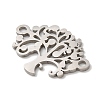 304 Stainless Steel Connector Charms STAS-D013-02C-P-2