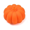 Pumpkin Food Grade Silicone Focal Beads SIL-Q030-06A-2