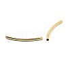 Brass Smooth Curved Tube Beads KK-O031-C-08-2