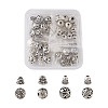 Kissitty Tibetan Style Alloy Guru Bead Sets PALLOY-KS0002-07AS-13