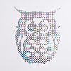 Waterproof Owl Shape Bird Deterrent Stickers AJEW-WH0022-41-1