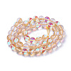 Synthetic Moonstone Beads Strands G-F143-8mm-15-2