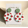 Acrylic Dangle Stud Earrings FS-WG5876E-08-1
