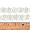 Electroplate Transparent Glass Beads Strands EGLA-N020-02B-4