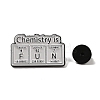 Chemical Series Black Zinc Alloy Brooches JEWB-Z022-02B-3