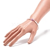 Resin Evil Eye & Acrylic Beaded Stretch Bracelet for Women BJEW-JB08609-05-3