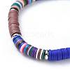 Polymer Clay Heishi Beads Beads Stretch Bracelets BJEW-JB04450-01-2