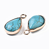 Synthetic Turquoise Pendants G-S359-279-4