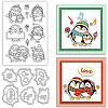PVC Plastic Stamps & Carbon Steel Cutting Dies Stencils DIY-BC0005-73-1