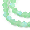 Imitate Austrian Crystal Bicone Frosted Glass Beads Strands LS-EGLA-A039-T6mm-MB24-3