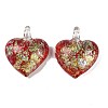 Lampwork Pendants FOIL-K003-02A-1