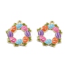 Easter Alloy Enamel Pendants ENAM-E360-01G-04-1