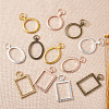 Alloy Open Back Bezel Big Pendants PALLOY-TA0002-09-2