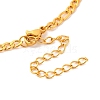 Constellation 202 Stainless Steel Figaro Chain Link Bracelets for Women Men AJEW-U006-01L-3