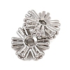 Brass Micro Pave Cubic Zirconia Beads KK-H538-20A-P-2